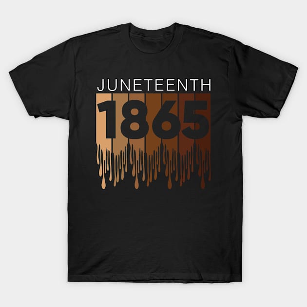 June 19 1865 Black African American Ancestors Juneteenth T-Shirt by LittleBoxOfLyrics